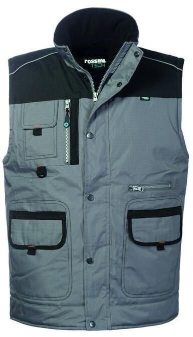 Gilet Bradford Grigio Gilet Imbottito da Lavoro Elettricista Meccanico Magazzino Officina
