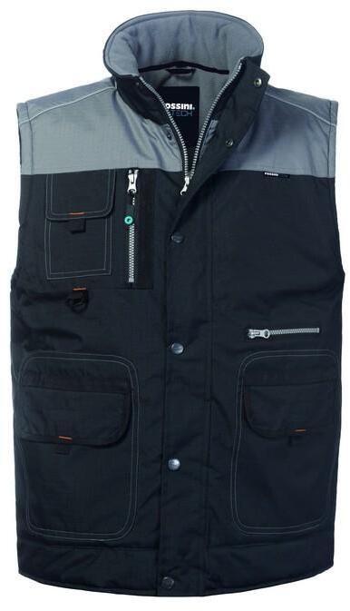 Gilet Bradford Nero Gilet Imbottito da Lavoro Elettricista Meccanico Magazzino Officina