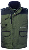 Gilet Bradford Verde Gilet Imbottito da Lavoro Elettricista Meccanico Magazzino Officina