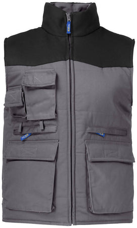 Gilet Da Lavoro Multitasche Imbottito Projob® Giacca Con Tasche E Cerniere Tecnica per Meccanico Magazzino Cantiere Pescatore Faidate Gommista