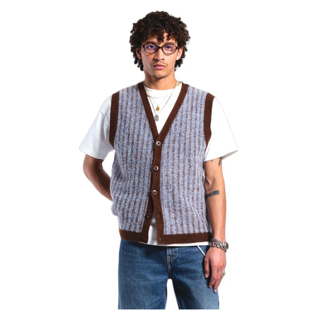 DRDENIM gilet dr.denim bobby vest - zen blue twine da uomo