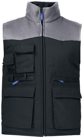 Gilet Imbottito Nero Projob Multitasche Bicolore Gilet Meccanico Magazzino Industria