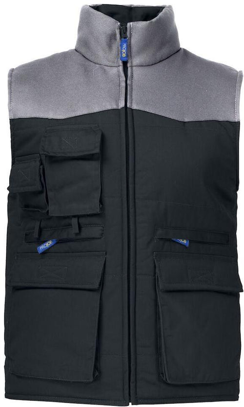 Gilet Imbottito Nero Projob Multitasche Bicolore Gilet Meccanico Magazzino Industria