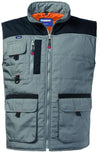 Gilet Morgan Grigio Gilet Imbottito Multitasche da Lavoro Officina Magazzino Industria