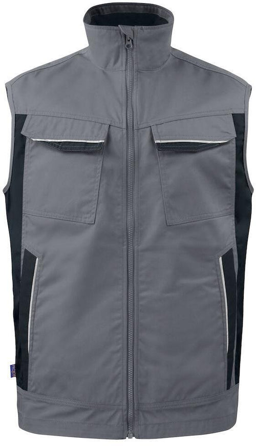 Gilet Multitasche Grigio Gilet Meccanico Officina Industria Tasche Rinforzate