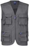 Gilet Multitasche Grigio Gilet Pescatore Magazziniere Officina Muratore