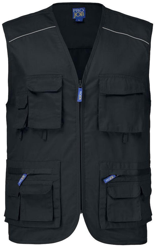 Gilet Multitasche Nero Gilet Pescatore Magazziniere Officina Muratore