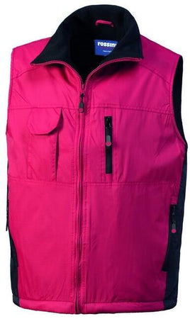 Gilet Perlis Rosso Smanicato Leggero Foderato in Pile