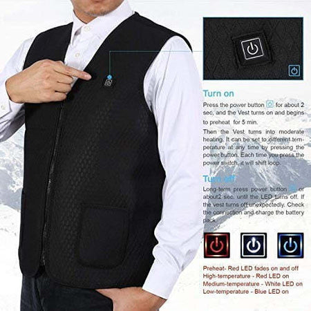 GILET RISCALDANTE ELETTRICO USB RISCALDATO GIACCA TERMICA UNISEX RISCALDAMENTO  Trade Shop italia - Napoli, Commerciovirtuoso.it