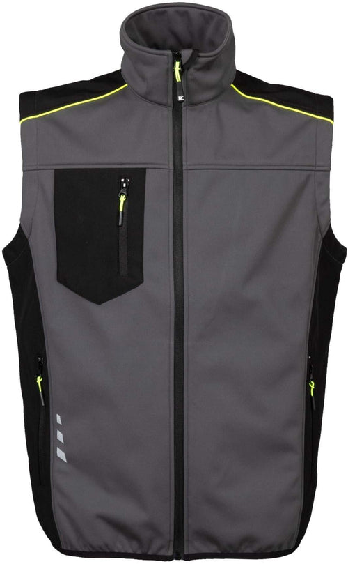 Gilet Softshell Pinzolo Grigio Gile Elasticizzato Meccanico Elettricista Impermeabile