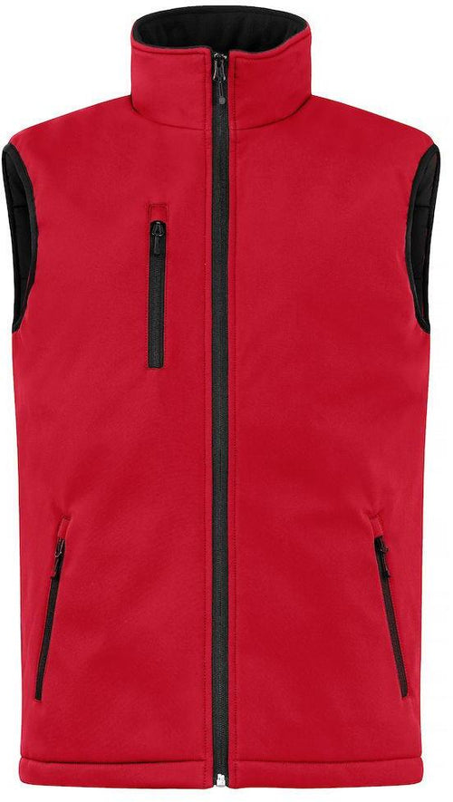 Gilet Softshell Rosso Giubbino Imbottito da Lavoro Tempo Libero Impermeabile Traspirante