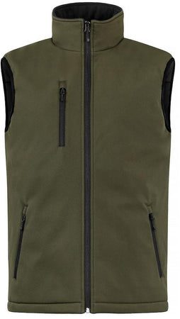 Gilet Softshell Verde Militare Giubbino Imbottito da Lavoro Tempo Libero Impermeabile Traspirante Taglie Forti