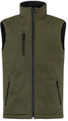 Gilet Softshell Verde Militare Giubbino Imbottito da Lavoro Tempo Libero Impermeabile Traspirante