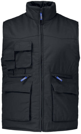 Gilet Uomo Da Lavoro Nero Multifunzionale Multitasche Imbottito Taglia Xl Projob® Lavoro Meccanico Magazzino Cantiere Pescatore Faidate Gommista