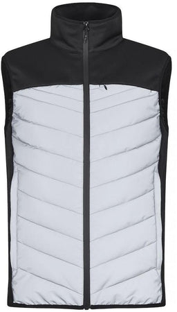 Gilet Utah Riflettente Nero Piumino Smanicato Alta Visibilità Tempo Libero