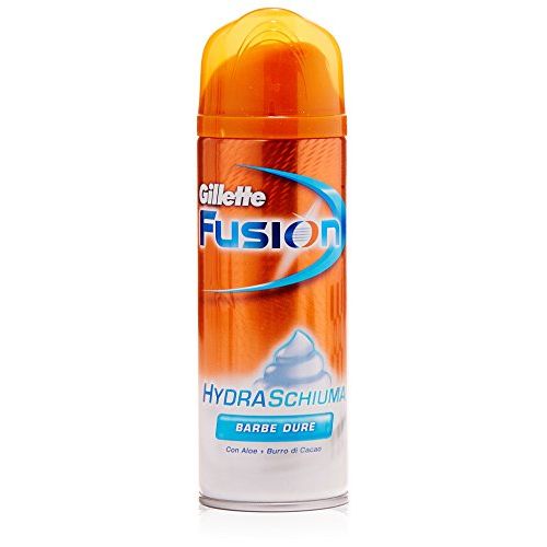 GILETTE Fusion Hydra Schiuma per Barbe Dure 200 ml