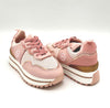 Gilly Sneakers Donna Con Zeppa E Lacci Rosa Scarpe Da Ginnastica Plateau Ecopelle