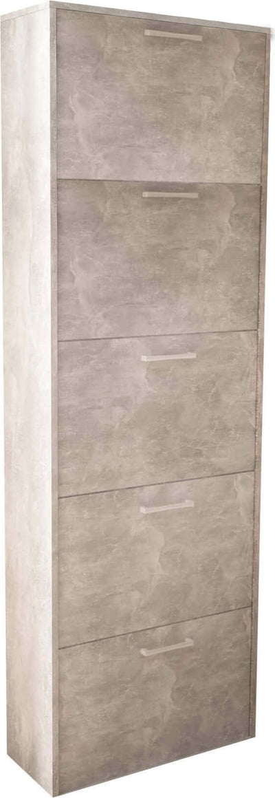 GINKO---scarpiera-5-ante-a-ribalta-Cemento-Chiaro-Milani-Home