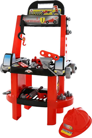 Giocattoli Polesie - Banco Da Lavoro Formula 1 Casco, Morsa Da Banco, Attrezzi, Cacciaviti, Chiodi, Viti E Dadi, Dimensioni ‎54 x 35 x 89 cm 1kg Giochi e giocattoli/Giochi d'imitazione e accessori di travestimento/Attrezzi da lavoro Liquidator Italia - Nicosia, Commerciovirtuoso.it