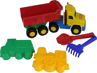 Giocattoli Polesie - Dump Truck Con Sabbia Stampi / Vanga E Rastrello 30 X 10 X 17 Cm Giochi per La Spiaggia per Bambini E Bambine Gioco Educativo Giochi e giocattoli/Sport e giochi all'aperto/Sabbiere e giocattoli da spiaggia/Giocattoli per sabbia e spiaggia Liquidator Italia - Nicosia, Commerciovirtuoso.it