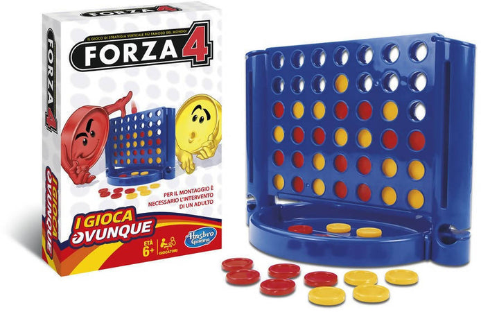 Giocattolo Forza 4 da viaggio - Hasbro Gaming - Forza 4 Travel Gioco in Scatola portatile da tavolo
