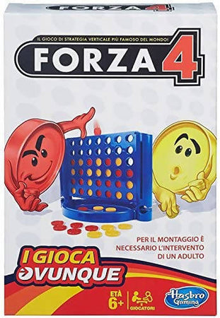 Giocattolo Forza 4 da viaggio - Hasbro Gaming - Forza 4 Travel Gioco in Scatola portatile da tavolo