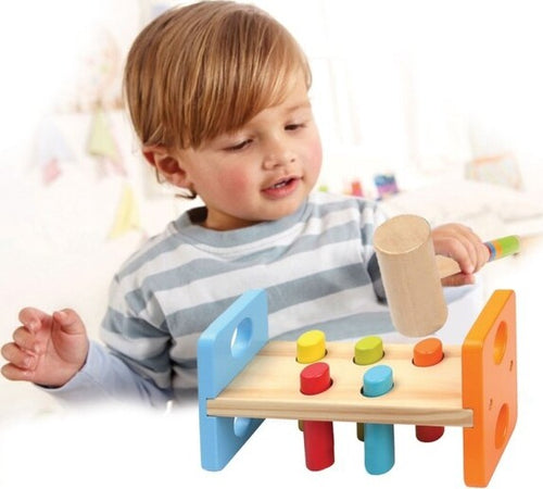 Giocattolo-In-Legno-Per-Bambini-Batti-Batti-Con-Martello-Gioco-Educativo-Neonato