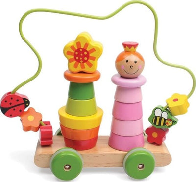 Giocattolo-Macchinina-Attivita-Per-Bambini-In-Legno-Gioco-Educativo-Neonato-23cm