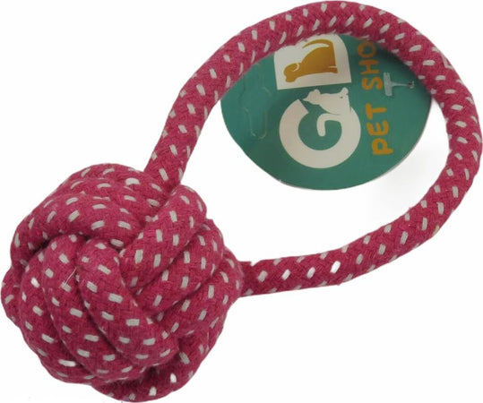 Giocattolo per cane palla con anello stoffa 17cm Prodotti per animali domestici/Cani/Giocattoli/Palle Led Mall Home - Napoli, Commerciovirtuoso.it