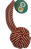 Giocattolo per cane palla con anello stoffa rigato 21cm Prodotti per animali domestici/Cani/Giocattoli/Palle Led Mall Home - Napoli, Commerciovirtuoso.it