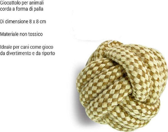 Giocattolo Per Cani Palla A Forma Di Corda 8 X 8 Cm Gioco E Addestramento Prodotti per animali > Prodotti per Cani > Giocattoli Trade Shop italia - Napoli, Commerciovirtuoso.it