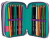 Giochi preziosi Barbie Astuccio per La Scuola 3 Zip Astuccio Bambine Fantasia Barbie E Unicorno Con 18 Matite, 18 Pennarelli, 1 Temperino, 1 Gomma E Molto Altro