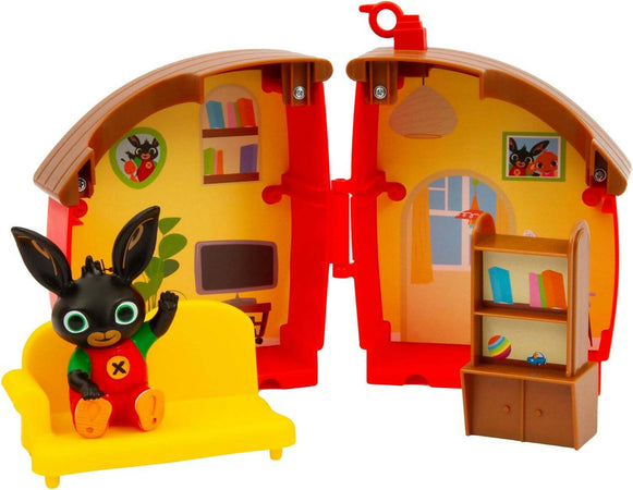 Giochi Preziosi Bing - Mini Playset Apribile Della Casetta Di Bing Composta Da 2 Stanze, Accessori E Con Personaggio Incluso, Per Bambini A Partire Dai 12 Mesi