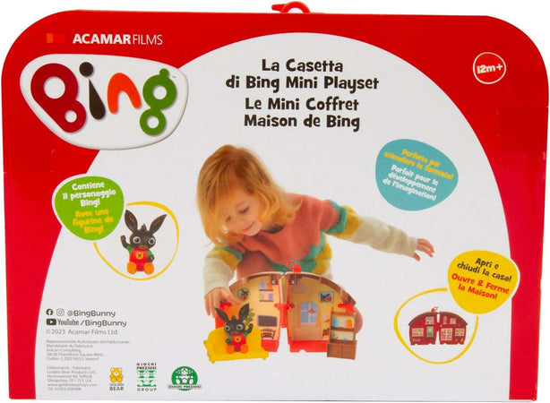 Giochi Preziosi Bing - Mini Playset Apribile Della Casetta Di Bing Composta Da 2 Stanze, Accessori E Con Personaggio Incluso, Per Bambini A Partire Dai 12 Mesi