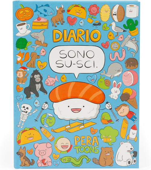 Giochi Preziosi Pera Toons - Diario Scuola 2024/2025 Pera Toons, Interni con Battute e Stickers Originali Pera Toons, Agenda Rigida 10 Mesi Non Datata con Segnalibro, Diario Elementari e Medie 24/25