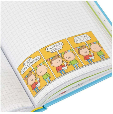 Giochi Preziosi Pera Toons - Diario Scuola 2024/2025 Pera Toons, Interni con Battute e Stickers Originali Pera Toons, Agenda Rigida 10 Mesi Non Datata con Segnalibro, Diario Elementari e Medie 24/25