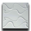 €1,99 Pannello in fibra naturale a parete 3D, rivestimento di lusso 3D 50X50cm BIANCO verniciabile CURVE Eternal Parquet