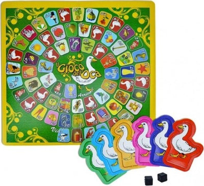 Gioco-Da-Tavolo-Il-Gioco-Dell'oca-Con-Dadi-E-Pedine-Edizione-Cigioki-3+
