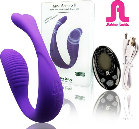 Gioco Di Coppia Vibratore Stimolatore Clitoride Punto G Ergonomico Silicone Adrien Lastic Mini Romeo Salute e cura della persona/Erotismo e contraccezione/Sex toys/Vibratori/Vibratori G-Spot Kondorama - Martinsicuro, Commerciovirtuoso.it
