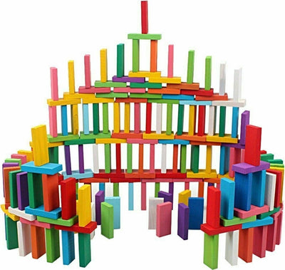 Gioco Domino Mattoncini Legno Colorati 54 Pezzi Costruzioni Educativo Giochi per Bambini > Costruzioni Trade Shop italia - Napoli, Commerciovirtuoso.it