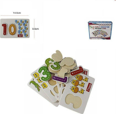 Gioco Educativo Puzzle Legno Bambini Imparare Inglese Numeri Animali 64978 Giochi Didattici Trade Shop italia - Napoli, Commerciovirtuoso.it