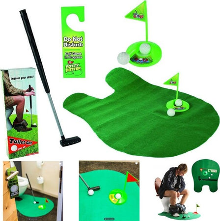 Gioco Golf Per Toilette Wc Bagno Gabinetto 6 Accessori Con Mazza Da 62cm Giochi Sport e tempo libero/Sport/Golf/Attrezzatura da allenamento/Tappetini con buche Trade Shop italia - Napoli, Commerciovirtuoso.it