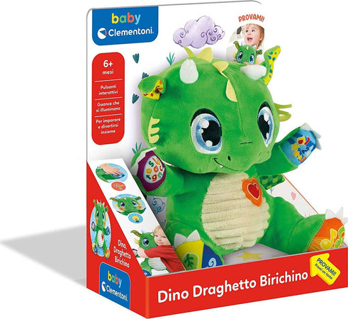 Gioco Peluche Bambini Clementoni Drago Interattivo Dragon Interactive Plush Peluche Educativo Con Suoni E Luci 6 Mesi+ 17392 Giochi e giocattoli/Peluche/Animali di peluche Sanitaria Gioia del Bimbo - Villa San Giovanni, Commerciovirtuoso.it