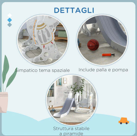Gioco-per-Bambini-18-48-Mesi,-Set-3-in-1-in-Plastica-con-Altalena,-Scivolo-e-Canestro,-150x185x92-cm-SD9331-038V00GYSD9
