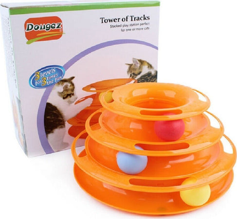 GIOCO PER GATTI INTERATTIVO TORRE CIRCOLARE CON SFERE PALLINE ROTANTI GATTO  Trade Shop italia - Napoli, Commerciovirtuoso.it