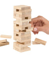 Gioco Societa' Da Tavolo Jenga Torre Legno 28x8cm 57 Mattoncini Giochi Abilita'