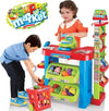 Gioco-Supermarket-Negozio-Per-Bambini-Con-Registratore-Di-Cassa-E-Trolley-Spesa