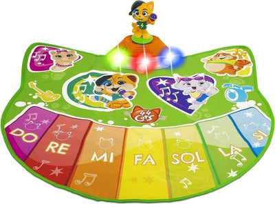 Gioco-Tappeto-Dance-Musicale-Morbido-44-Gatti-Con-Suoni-E-Luci-Rgb-+2-4-Anni