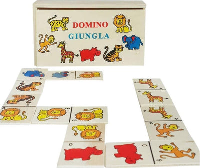 Gioco Tavolo Societ? Domino Animali Con Scatola In Legno Giochi Di Carte Giochi e giocattoli/Giochi da tavola di società e accessori/Giochi da tavolo/Giochi di società Trade Shop italia - Napoli, Commerciovirtuoso.it