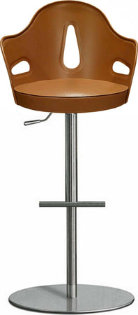 Giorgetti Sgabello Girevole Dora Cuoio Coloniale 2pz. Saddle Leather Bar Stool Cuoio Coloniale Coppia Di Sgabelli Design Moderno Casa e cucina/Arredamento/Arredo bar/Sgabelli da bar Ideart - Valdilana, Commerciovirtuoso.it